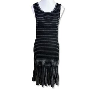 ⭐️ANA Metallic Thread Drop Waist Twirl Dress